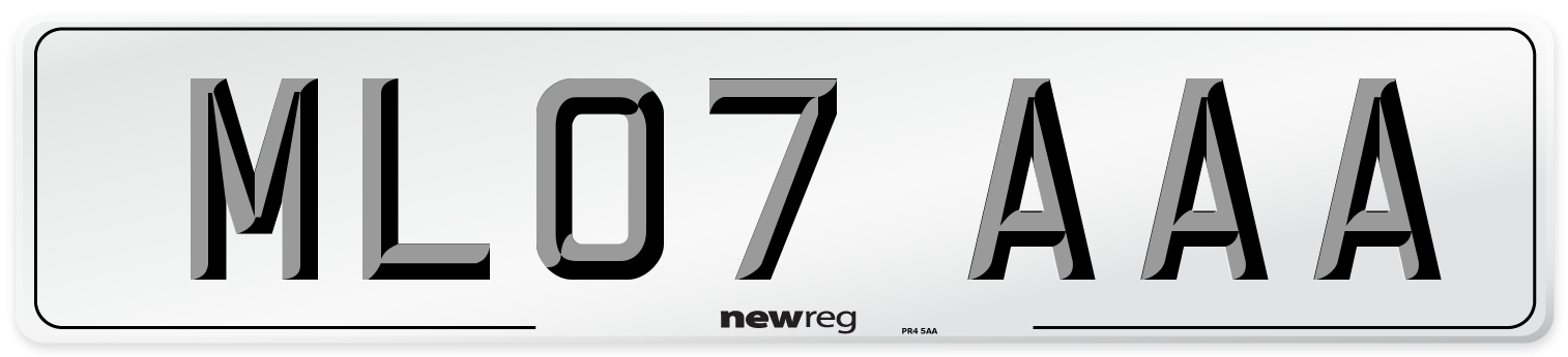 ML07 AAA Number Plate from New Reg
